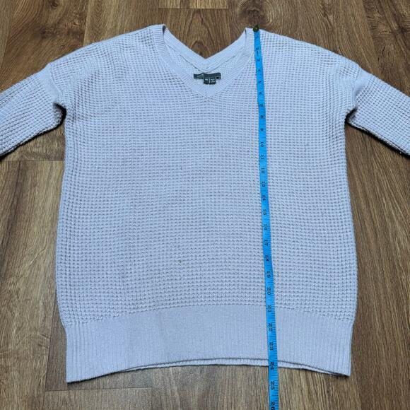 Vince Lavender Purple Pullover V Neck Waffle Ribbed Sweater Womens Size XS - Picture 7 of 7